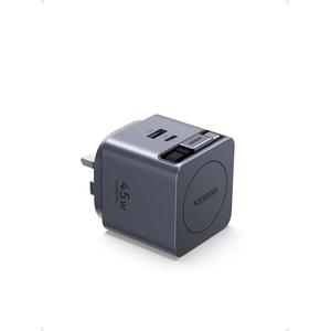 UGreen 45 Вт Nexode Pro GaN 1C1A быстрое зарядное устройство с выдвижным кабелем