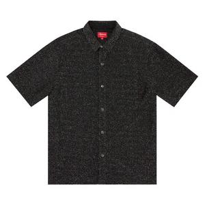 Рубашки на пуговицах Supreme Lurex Short-Sleeve Shirt 'Черный'