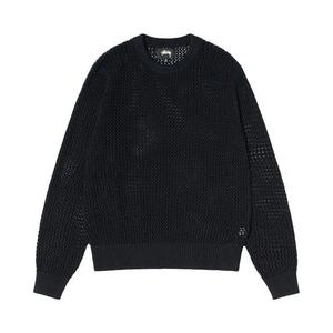 Свитеры Stussy Pigment Dyed Loose Gauge Sweater 'Черный однотонный'
