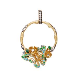 Подвеска Aqua Orchard Hoop с камнями