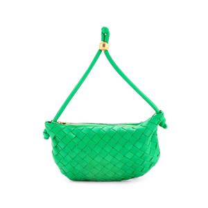 Маленький клатч Turn Pouch из наппы с плетением Intrecciato