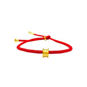 [СПЕЦИАЛЬНОЕ ПРЕДЛОЖЕНИЕ] Подвеска-трубка LITZ 999 (24K) Gold Forever Love с браслетом EPC1007-B-R (0,22 г +/-)