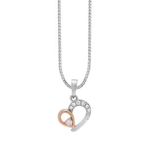 TOMEI коллекция Love Is Beautiful, подвеска с бриллиантами, белое+розовое золото 585/14K