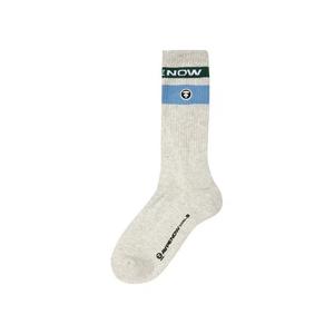 Носки и колготки AAPE Now Moonface Socks 'Grey/Green'
