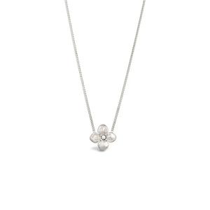 Кулон-ожерелье Swarovski® с жемчужным цветком – серебро 925