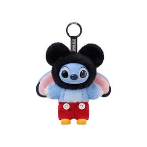 Плюшевые игрушки Pop Mart x Disney Stitch Adventure Series Виниловый плюшевый подвесной брелок 'Mickey Stitch'