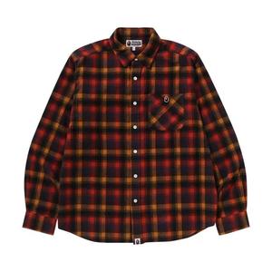 Рубашки на пуговицах BAPE Ape Head One Point Check Relaxed Fit Shirt 'Red'