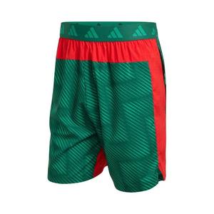 Adidas Workout Tech Intensity Aop шорты 'Team Dark Green/Better Scarlet/Black'