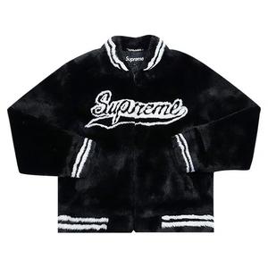 Варсити куртки Supreme Куртка из искусственного меха Варсити 'Черный'