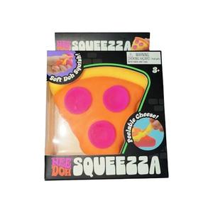 Игрушки и наборы для игр NeeDoh Squeeza Pizza Squishy Fidget Toy Yellow Crust 'Orange'
