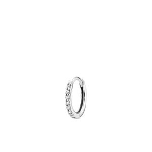 Серьга-хагги Lamarr 8 из белого золота