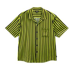Рубашка на пуговицах Stussy Striped Silk Shirt 'Black'