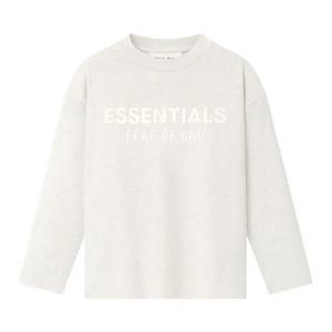 Футболки с длинным рукавом Fear of God Essentials Classic Long Sleeve Tee 'Oatmeal Heather'