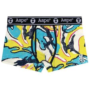 Трусы AAPE Moonface Camo Briefs 'Зеленый/Синий'