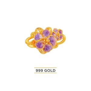 HABIB 999/24K Желтое Золото Кольцо 9GR00621224