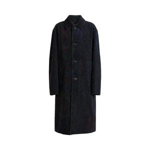 Пальто Dries Van Noten Oversized Long Coat 'Petrol'