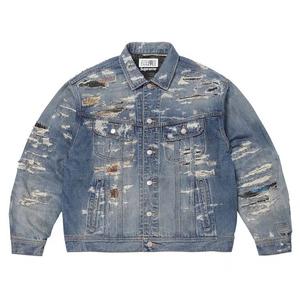 Джинсовые куртки Supreme x MM6 Maison Margiela Distressed Selvedge Denim Trucker Jacket 'Washed Indigo'