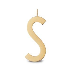 Колье с подвеской S