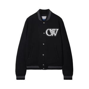Куртки-бомберы Varsity Off-White Varsity Bomber Jacket 'Черный/Белый'