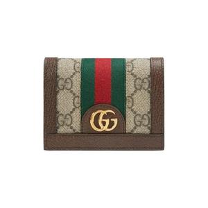 Кардхолдеры Gucci GG Supreme Ophidia Card Case Wallet 'Коричневый'