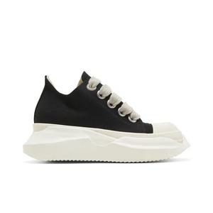 Кроссовки Rick Owens DRKSHDW Fogachine Cotton Denim Megalace Abstract Low 'Черное молоко'