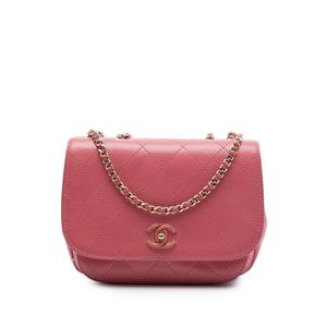 Сумка через плечо Small Stitched Calfskin Covered CC Flap (2019 год)