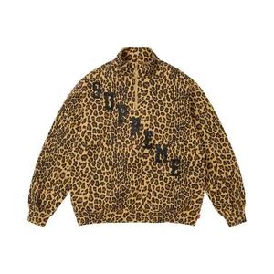 Полузастегивающиеся свитера Supreme Slant Appliqué Half Zip Pullover 'Leopard'