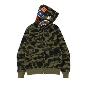 Толстовки с молнией BAPE 1st Camo Shark Full Zip Hoodie 'Зеленый'