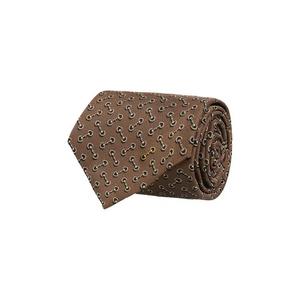 Разное Gucci Horsebit Silk Jacquard Tie 'Camel Multi'