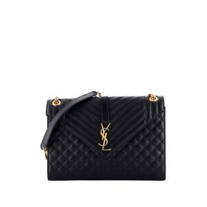 Большая сумка на плечо Classic Monogram Envelope Satchel Mixed Matelasse Leather