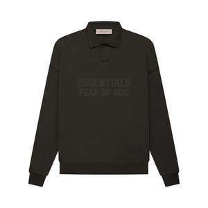 Поло Fear of God Essentials Long-Sleeve Polo «Черный офф»