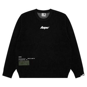 Свитера AAPE Jacquard Logo Sweater 'Black'