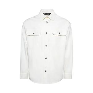 Овершоты Palm Angels Monogram Embroidery Overshirt 'Офф-вайт'
