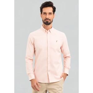 Polo Haus - Мужская хлопковая смесовая футболка Signature Fit с длинным рукавом MBLSE017