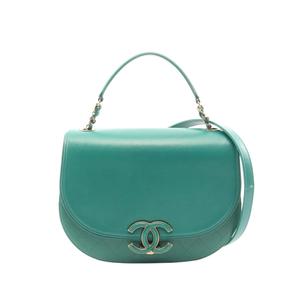 Сумка-сэтчел Medium Shiny Calfskin and Quilted Goatskin Coco Curve Flap (2016-2017 годы)