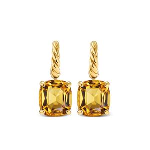 Серьги Marbella из желтого золота с цитрином