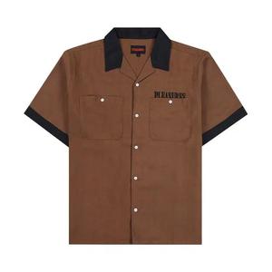 Рубашки на пуговицах Pleasures Daisy Bowling Button Down 'Brown'
