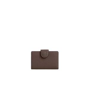 Средний бумажник Coach Corner Zip цвета Dark Stone CBO41