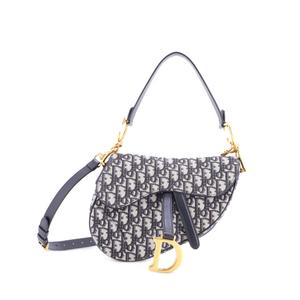 Сумка через плечо Saddle Handbag with Strap Oblique Canvas Medium