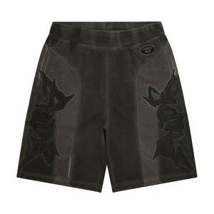 Шорты AAPE с вышивкой Sweat Shorts 'Черный/Светлый'