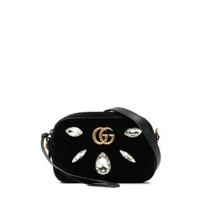 Сумка через плечо Mini GG Marmont Crystal Embellished Matelasse Velvet (2016-2025 годы)