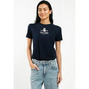 Футболка с гербом Varsity, облегающая, с коротким рукавом - Tommy Mainline