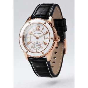 Vanessa женские часы из стали с розовым золотым покрытием, кварцевые, белый циферблат