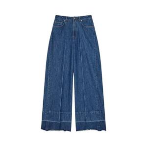 Брюки Givenchy Alt Fit Raw Edge Wide Leg Denim 'Medium Blue'