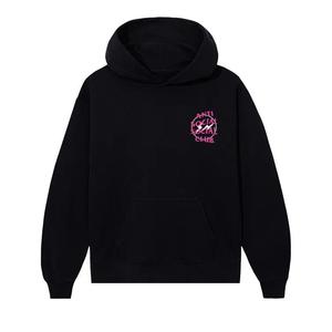 Худи Anti Social Social Club x Fragment Design Half Tone Logo Hoodie 'Black/Pink'