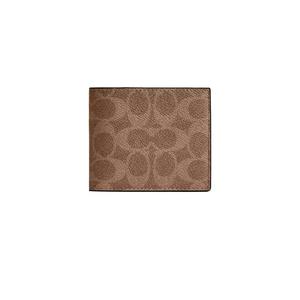 Бумажник Id Billfold Wallet в фирменном канвасе, цвет загар/черный CY394