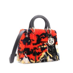 Сумка-саквояж средняя Lady Dior Bag Limited Edition Printed Mink Medium