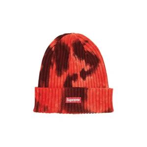 Шапки Supreme Overdyed Beanie 'Splatter Red'