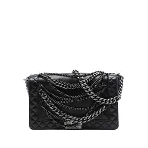 Сумка через плечо Paris Dallas Lambskin Enchained Boy Flap среднего размера (2013-2014 годы)