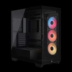 Corsair 3500X RS-R ARGB корпус ATX без центральной стойки с панорамным стеклом - Черный